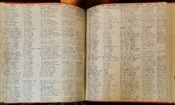 Roll of Honor, 2 pages of signatures of World War II Veterans
